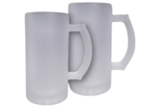 Caneca Vidro Jateada 475ML - Image 3