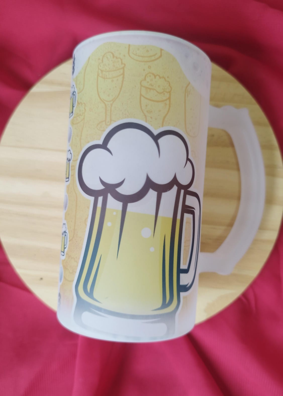 Caneca Vidro Jateada 475ML - Image 4