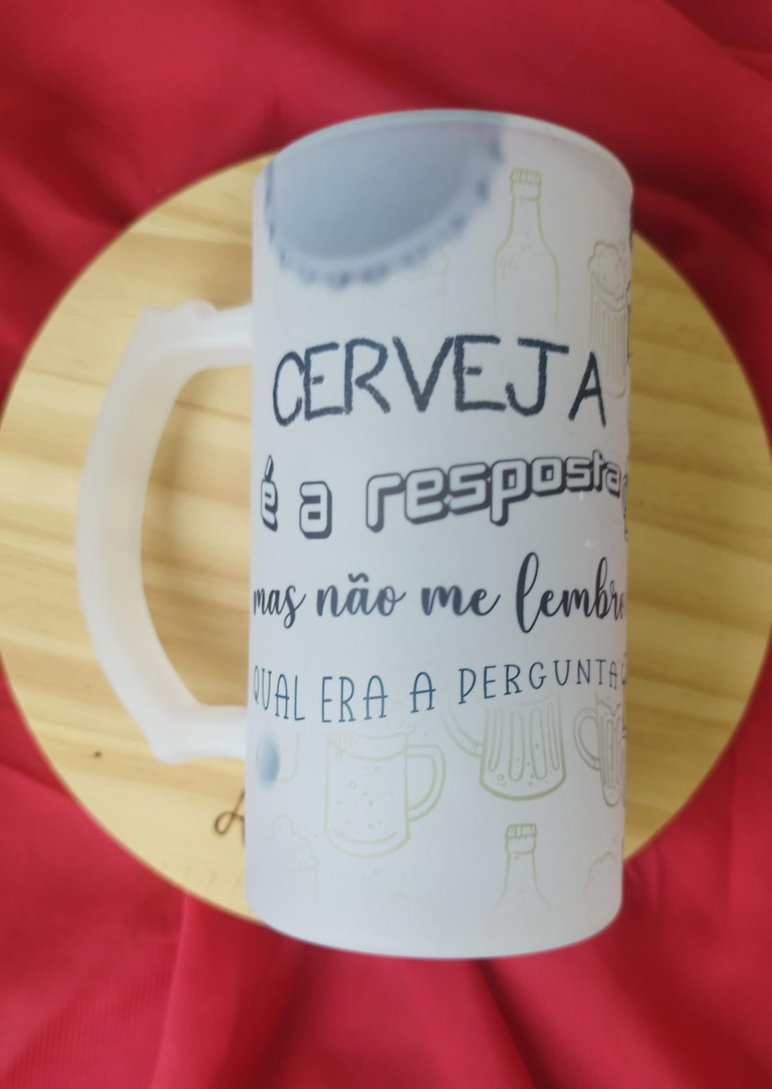 Caneca Vidro Jateada 475ML - Image 5