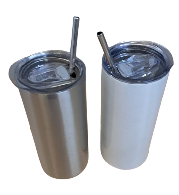 COPO AÇO INOX TÉRMICO COM TAMPA E CANUDO 450 ML - Image 2