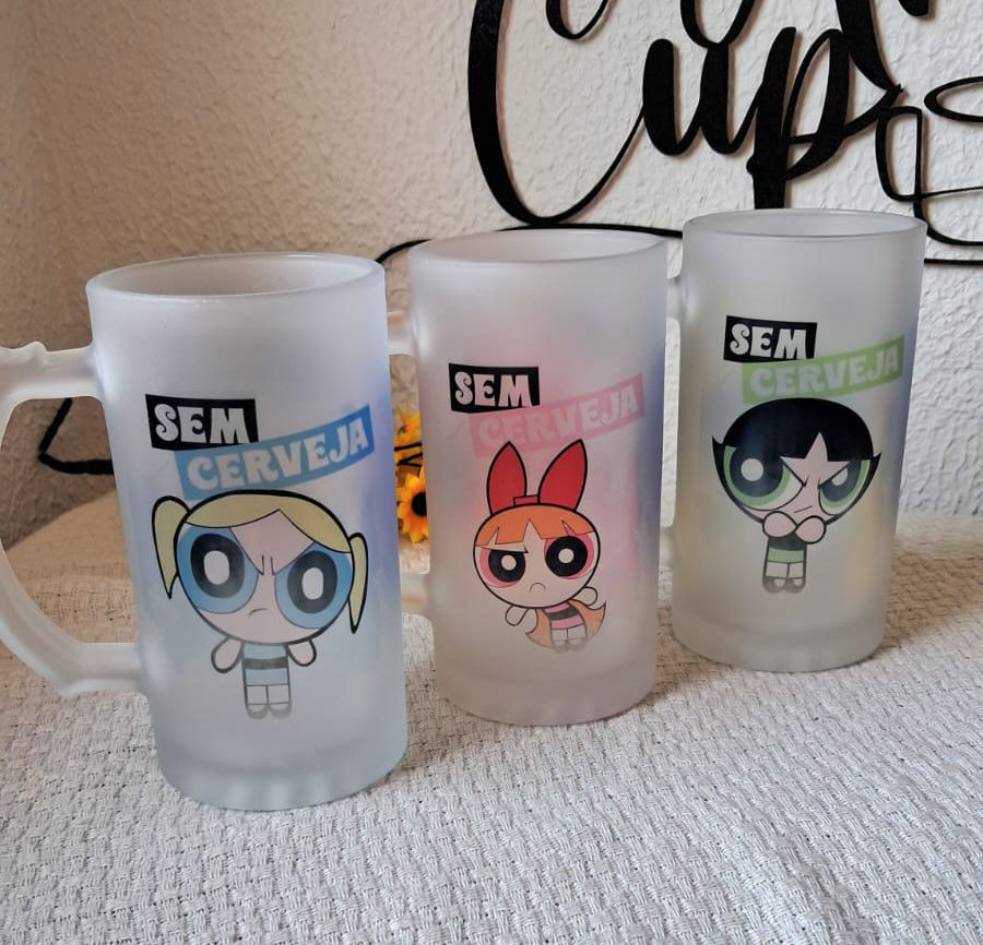 Caneca Vidro Jateada 475ML - Image 2