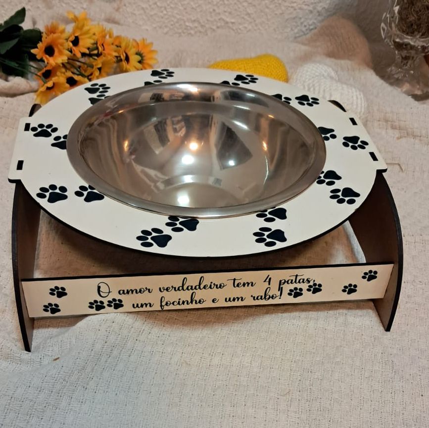 Comedouro pet em mdf