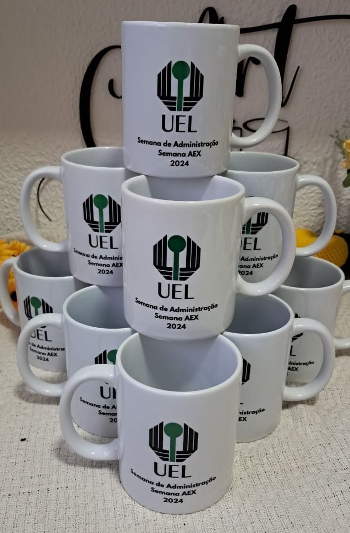 Canecas de Cerâmica Brancas 325 ml 20 un