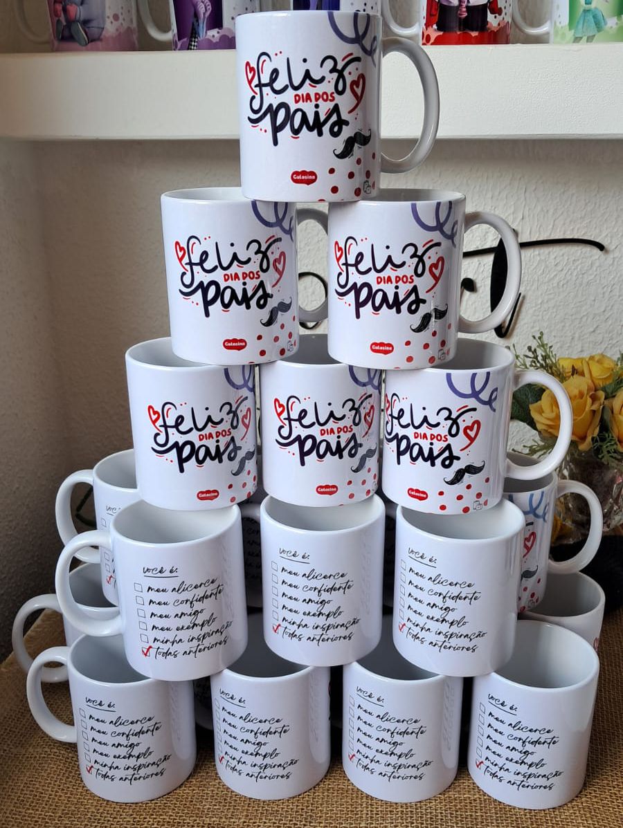 Canecas de Cerâmica Brancas 325 ml 50 un