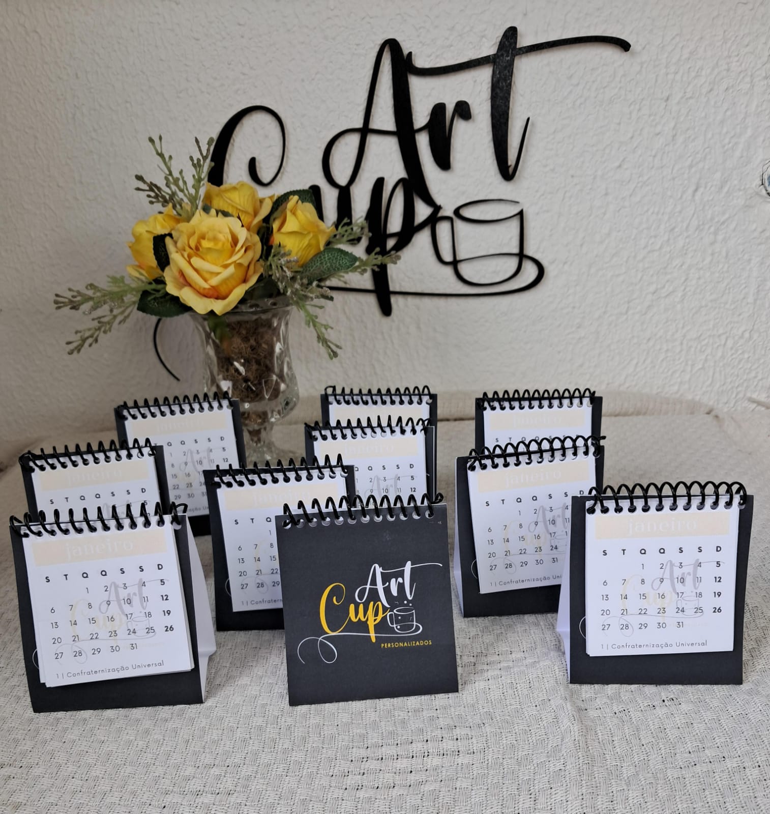 Mini Calendário de mesa 9x7 20 un