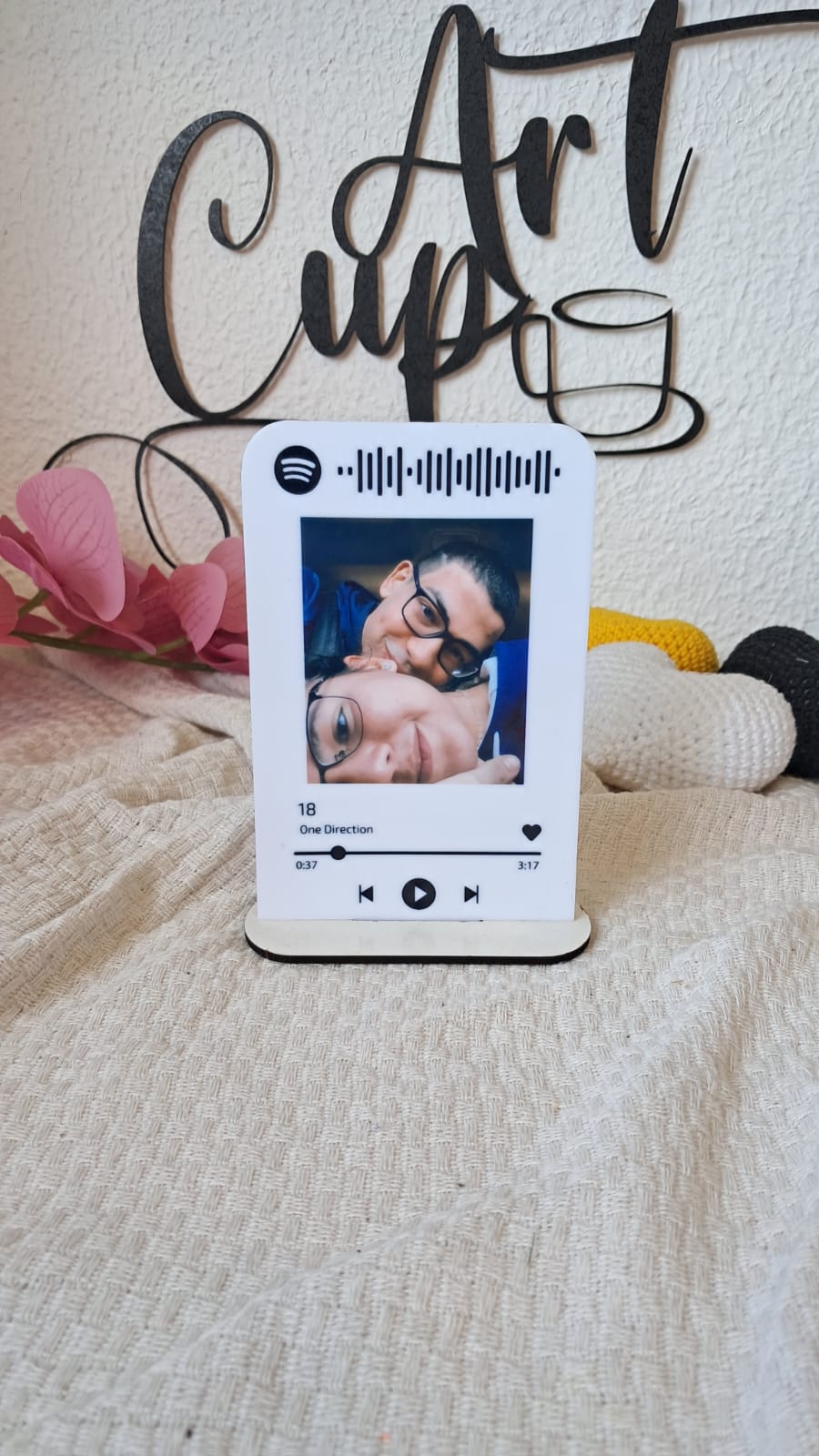 Placa acrílica com base MDF 10x15