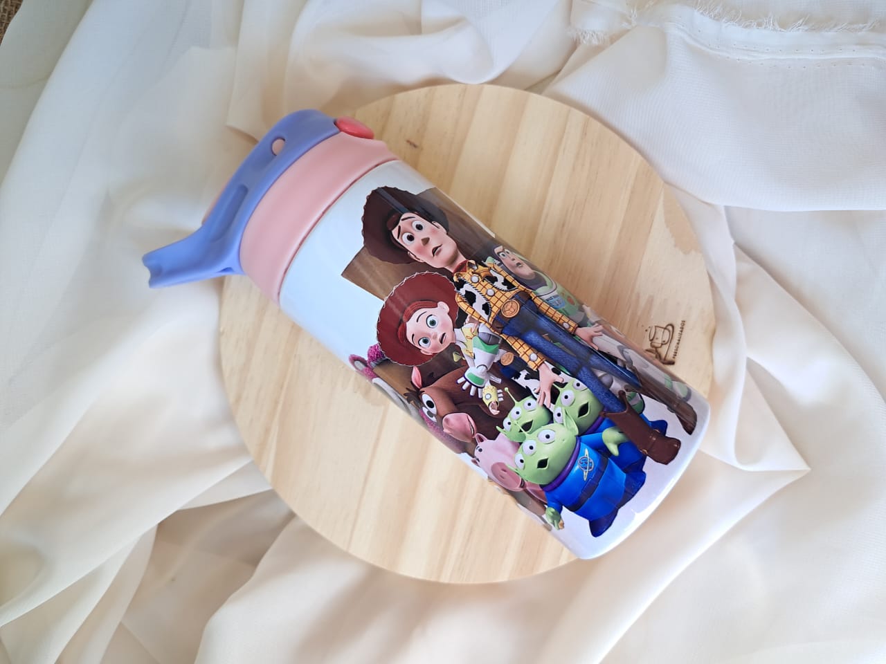 Garrafa térmica infantil com bico automático 350ml - Image 2