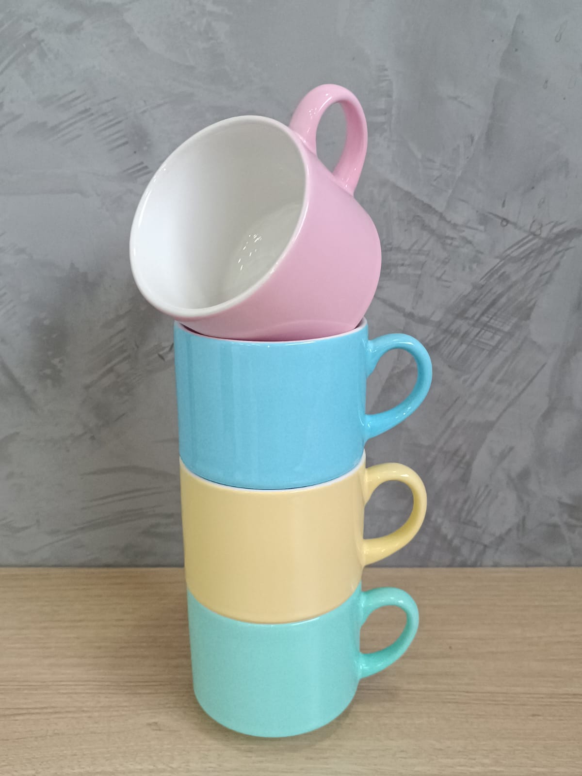 Xícara Sem Pires Colorida 180ml (Interna Branca)