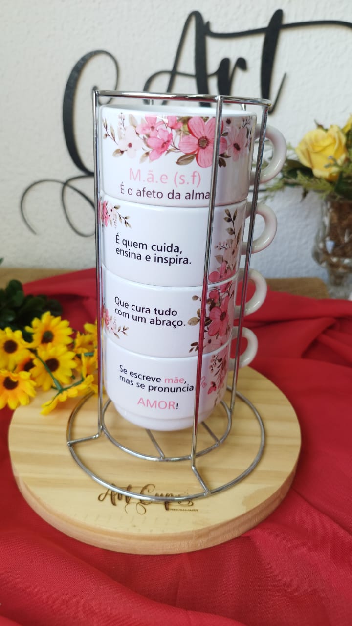 TORRE XÍCARA COM 4 ( produto pronta entrega) - Image 2