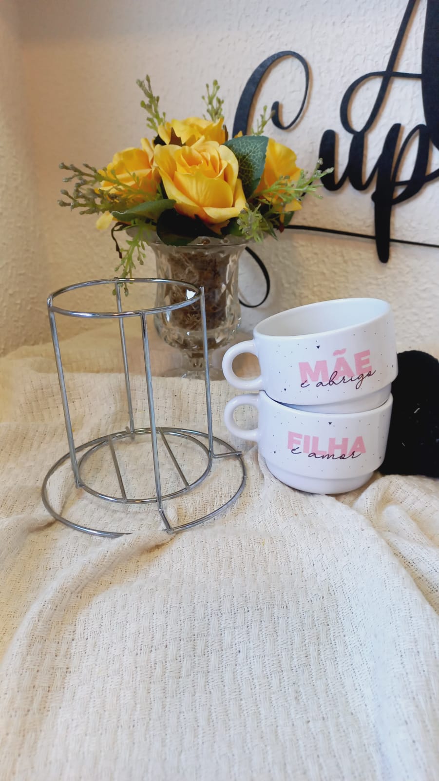 Kit Dia das Mães/Torre com 2 Xícaras