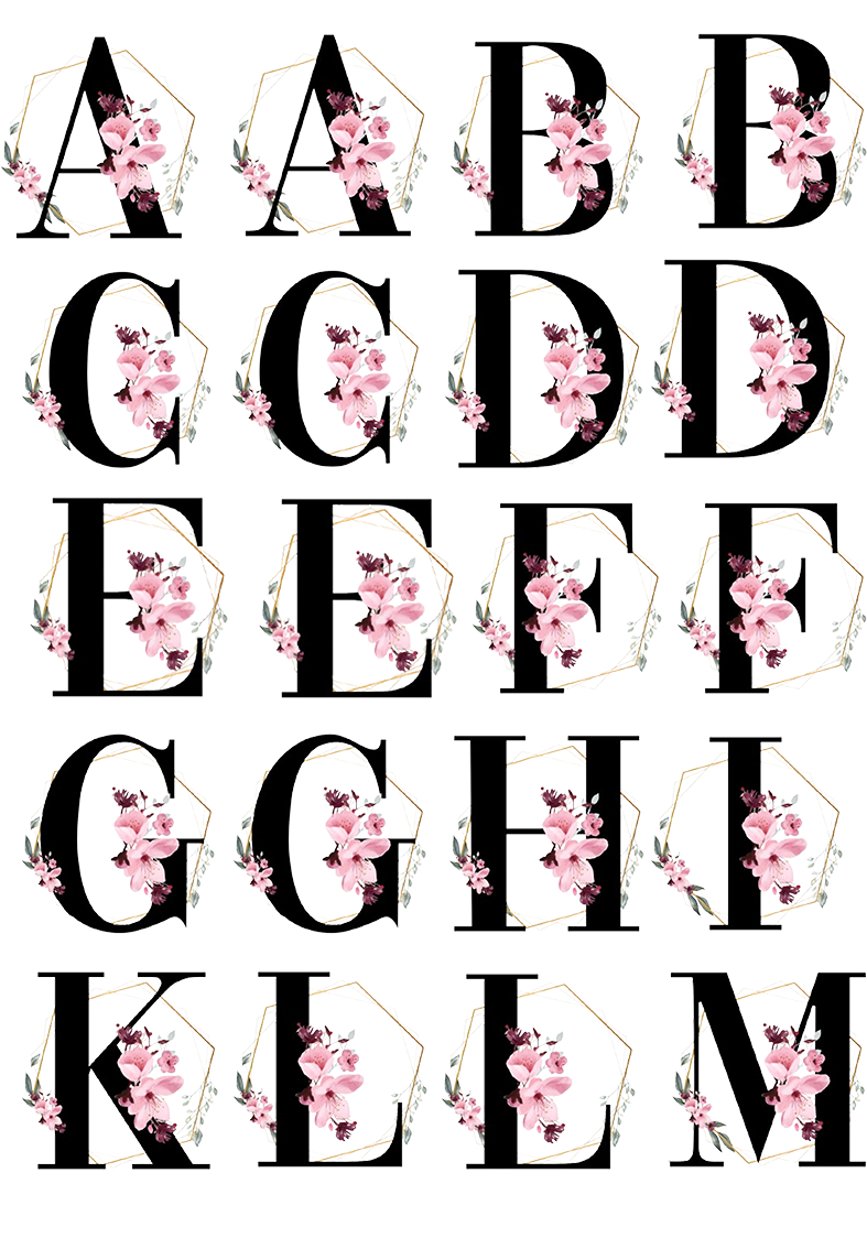 Arquivo Digital Alfabeto Flor
