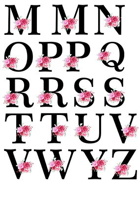 ALFABETO FLORAL 2 ARQUIVOS DIGITAIS - Image 2