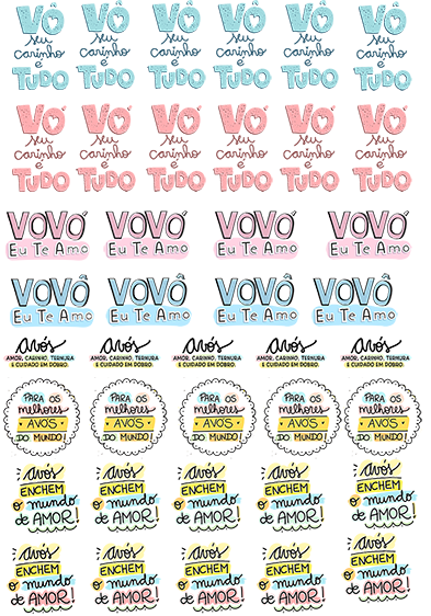 Arte digital Dia dos Avós ( 2 arquivos)