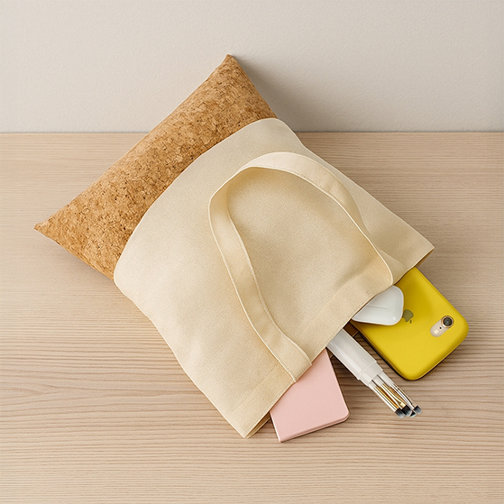 Sacola Ecológica Algodão Fundo Cortiça 15278 - Image 2